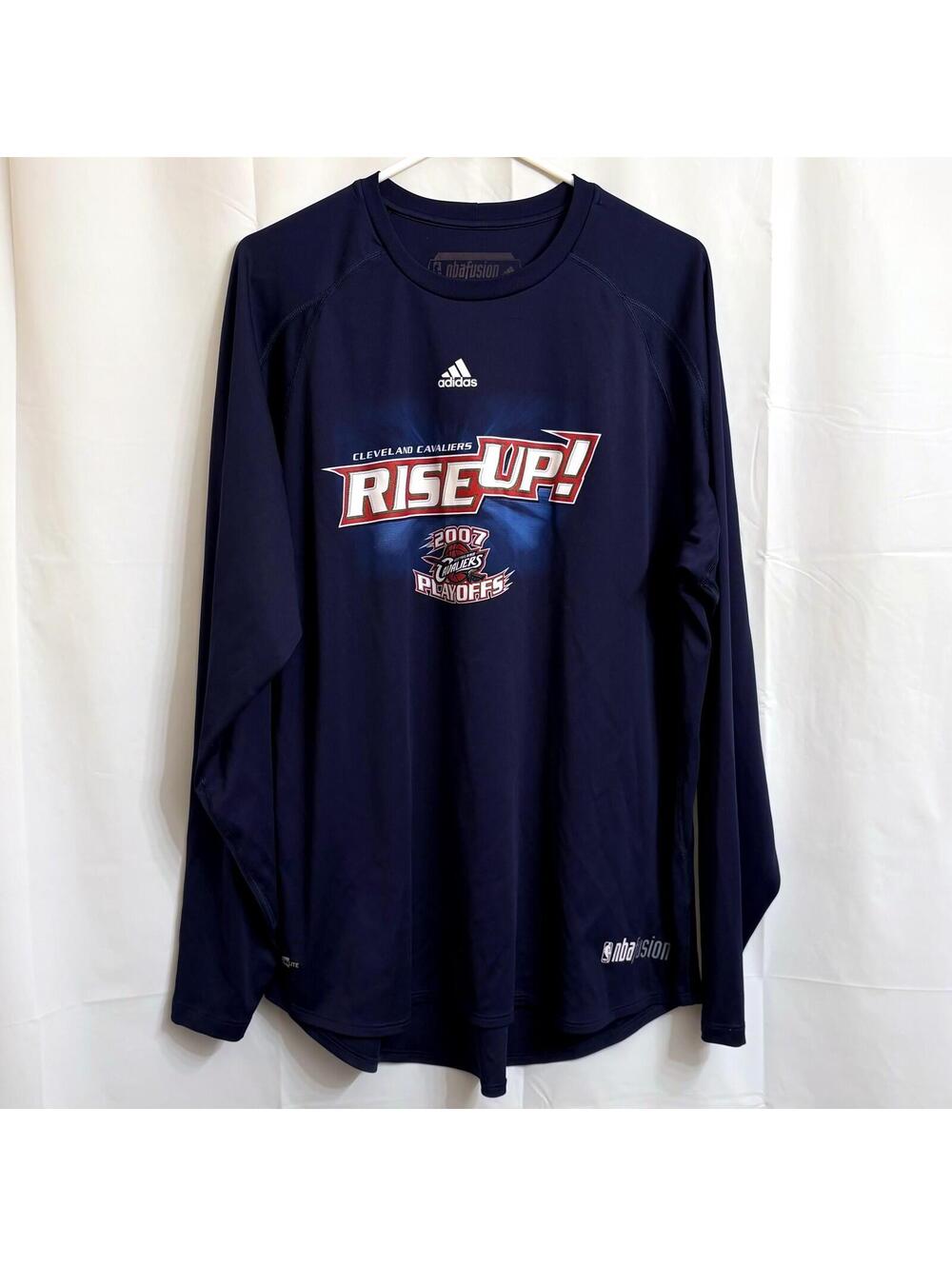 Adidas Cleveland Cavaliers 2007 NBA Playoffs "Rise Up!" Long Sleeve T-Shirt